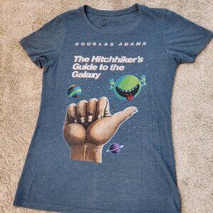 Hitchhiker's Guide to the Galaxy t-shirt from Out of Print (Women's Medium)